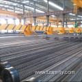 Reinforcing steel cage concrete pile machine